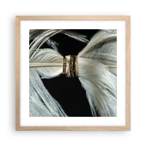 Póster en marco roble claro - ...y no te dejaré.... - 40x40 cm