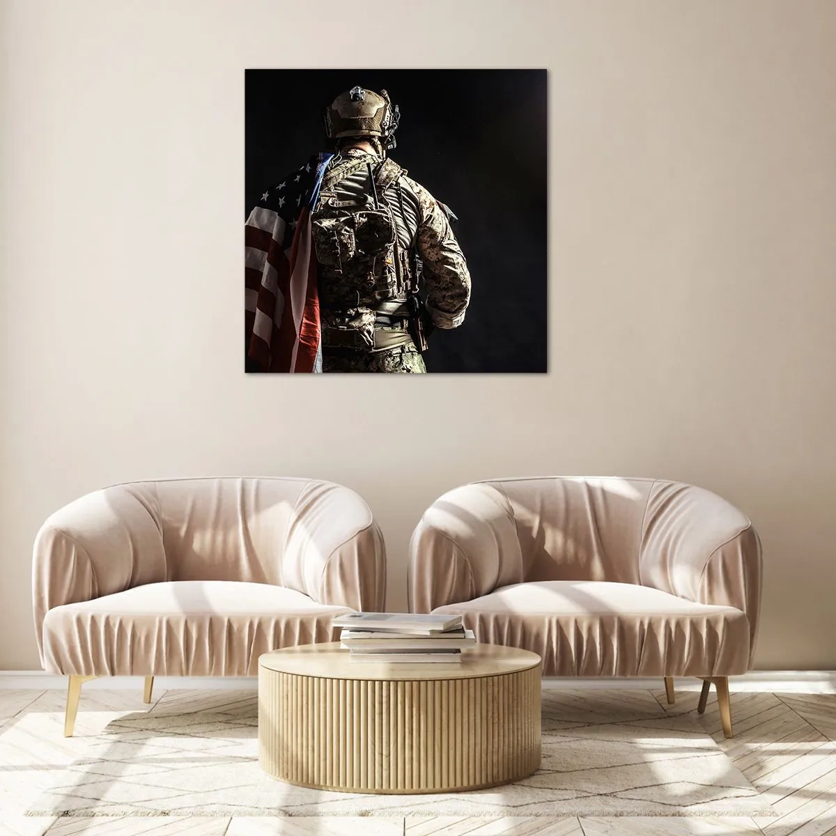 Cuadro sobre vidrio - Impresiones sobre Vidrio - Por eso lucho - 70x70 cm