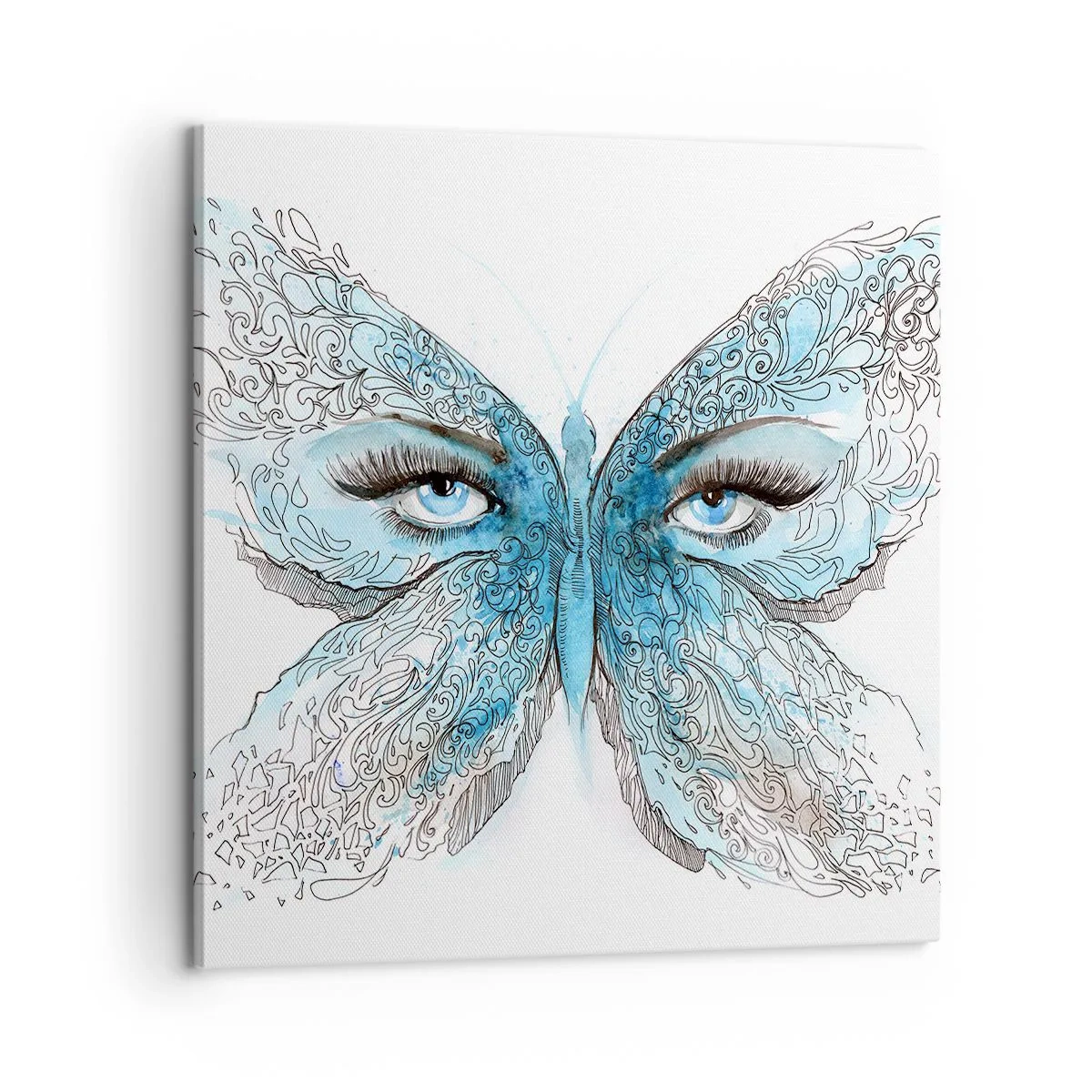Cuadro sobre lienzo - Impresión de Imagen - Mirada de mariposa - 60x60 cm