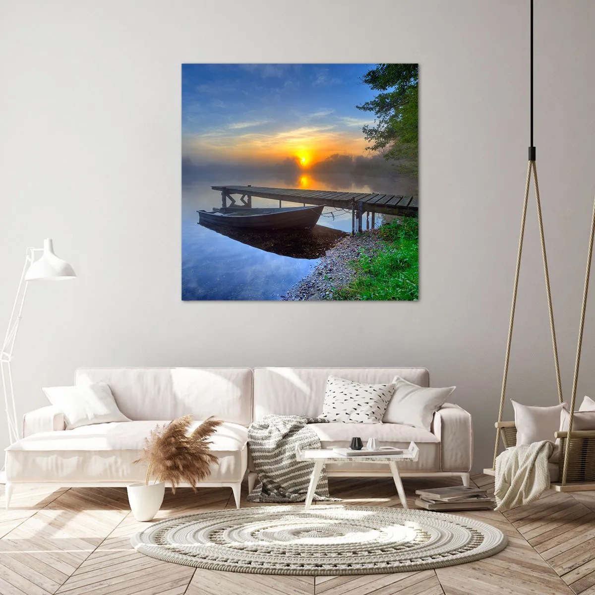 Cuadro sobre lienzo - Impresión de Imagen - Cómo lo ordinario se convierte en mágico - 60x60 cm