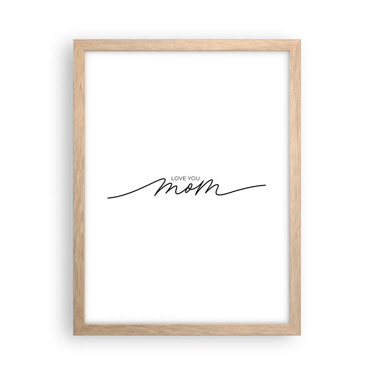 Póster en marco roble claro - Gran emoción - 30x40 cm