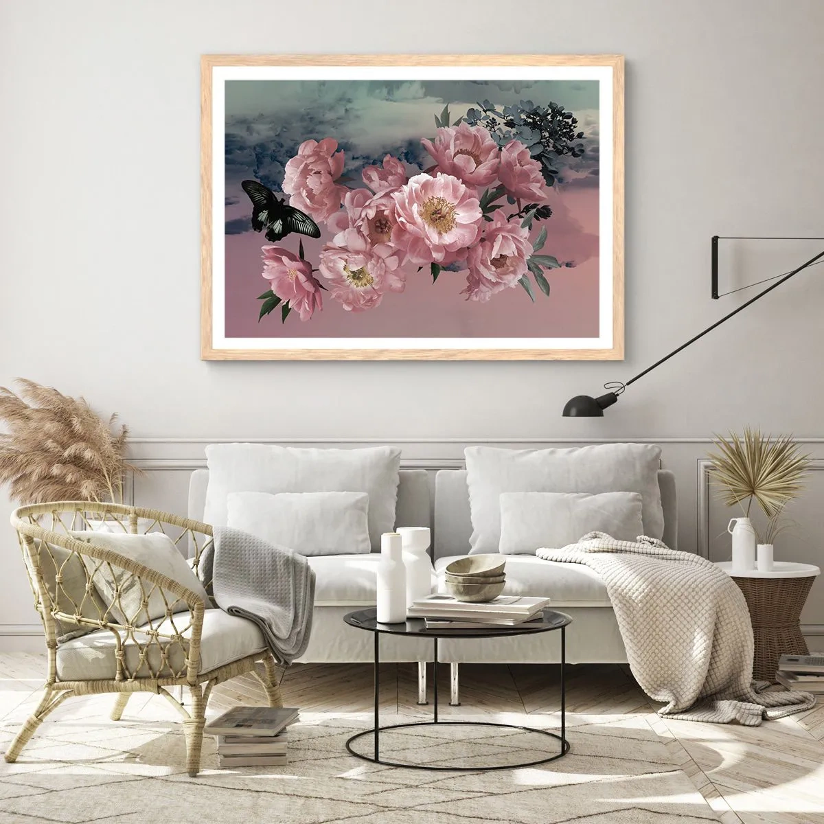 Póster en marco roble claro - La cúspide del romance - 40x30 cm