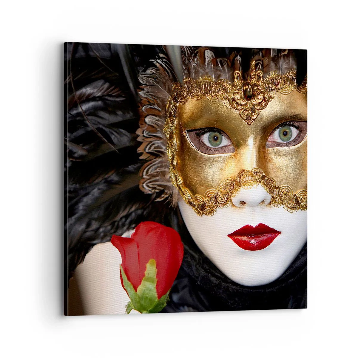 Cuadro sobre lienzo - Impresión de Imagen - Porque la vida es un gran baile - 70x70 cm