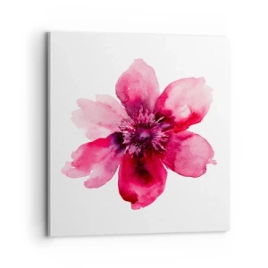 Cuadro sobre lienzo - Impresión de Imagen - Un beso con aroma a carmín - 70x70 cm