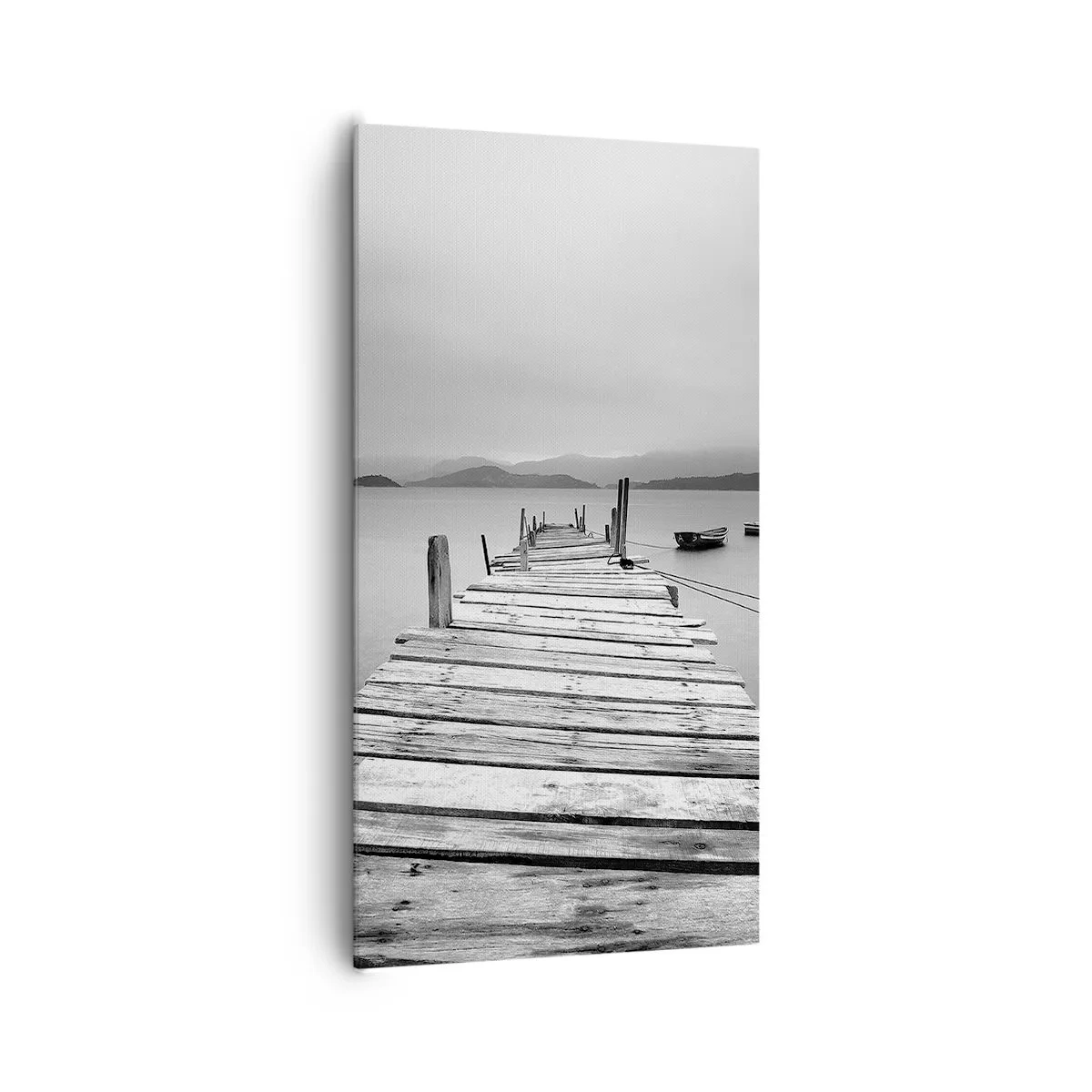 Cuadro sobre lienzo - Impresión de Imagen - Más allá de las montañas, más allá de los mares - 65x120 cm