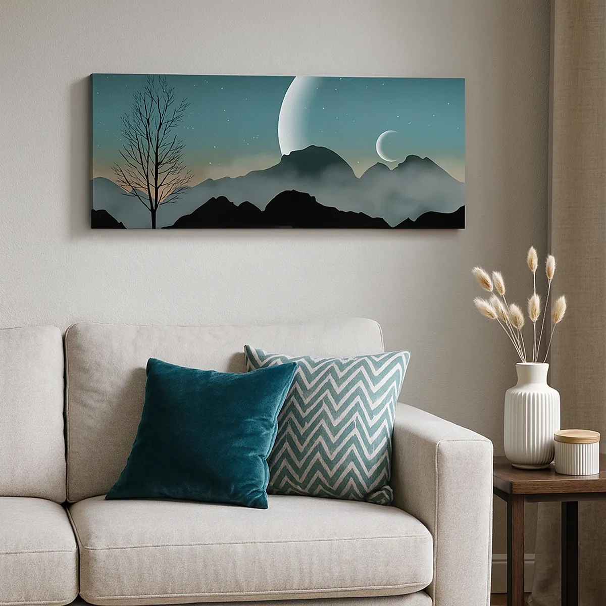 Cuadro sobre lienzo - Impresión de Imagen - Un carnaval de noche estrellada - 30x30 cm