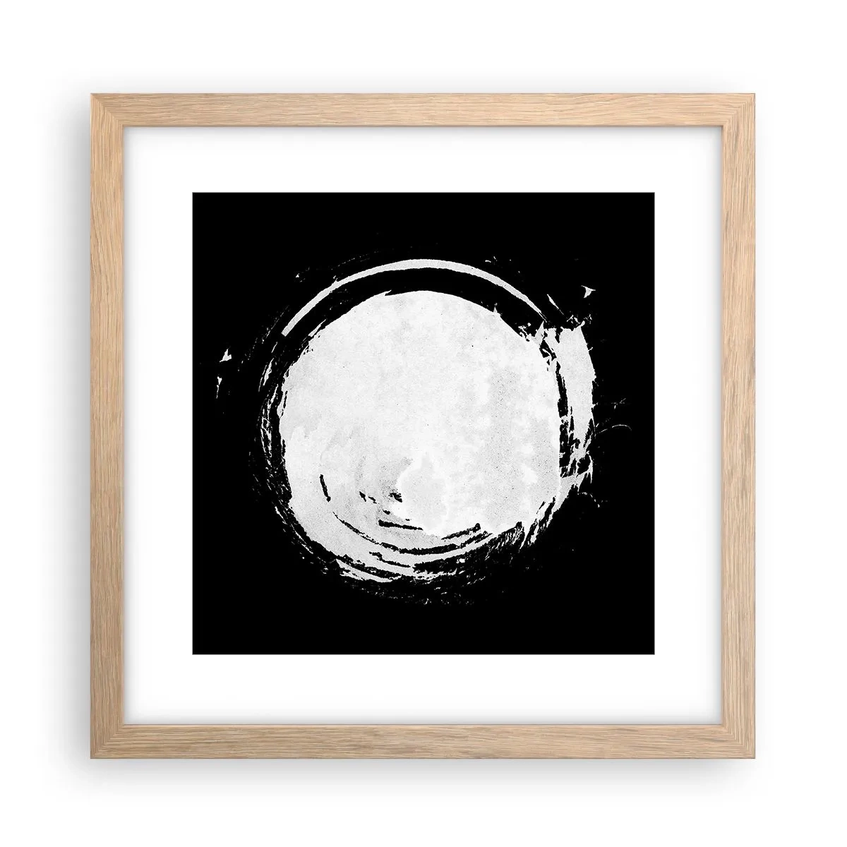 Póster en marco roble claro - La buena salida - 30x30 cm