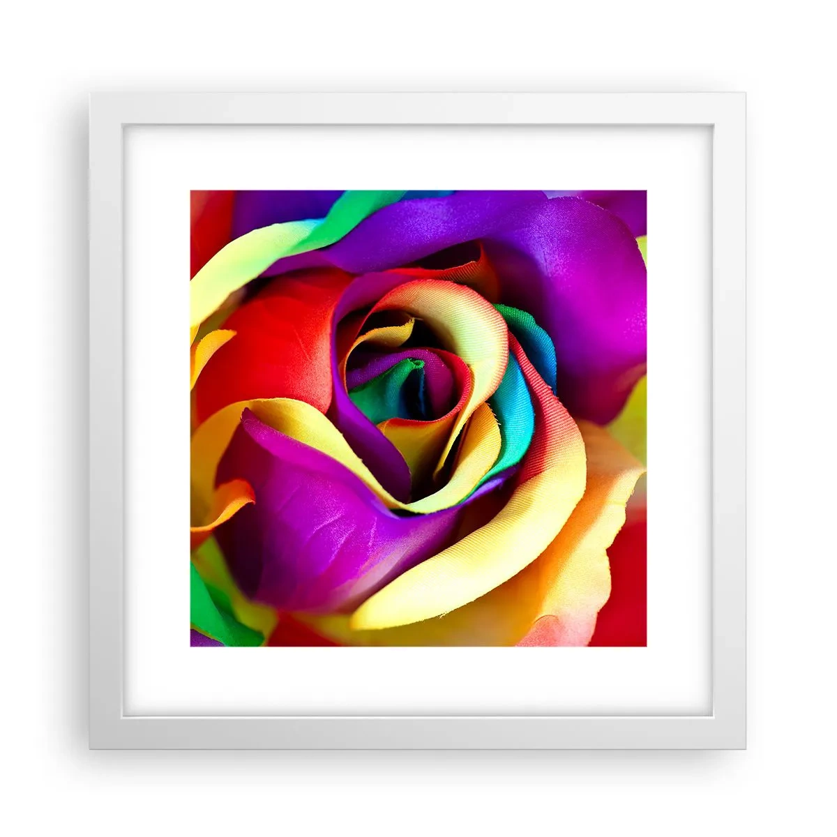 Póster en marco blanco - Es imposible - 30x30 cm