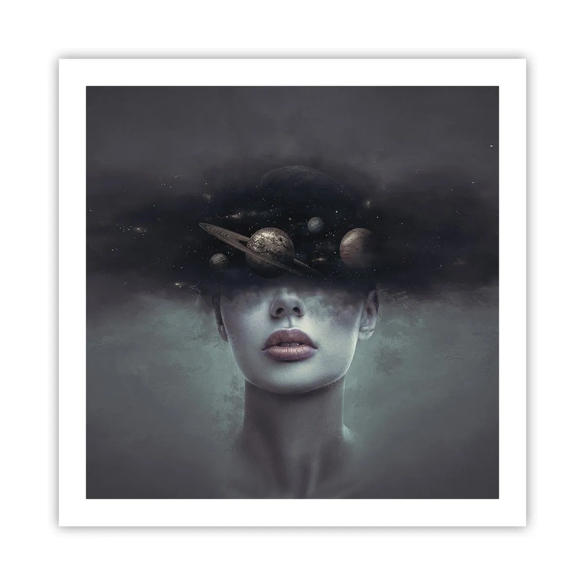 Póster - Y los planetas sienten... - 60x60 cm