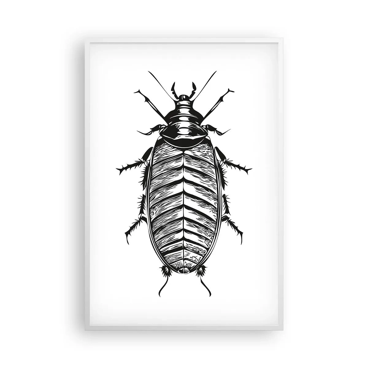 Póster en marco blanco - ¡Qué espécimen! - 61x91 cm