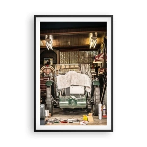 Póster en marco negro - Volver al pasado - 61x91 cm