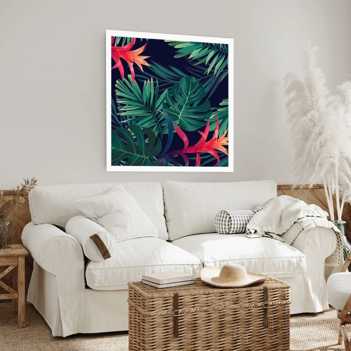 Póster - Encender el color verde - 40x40 cm