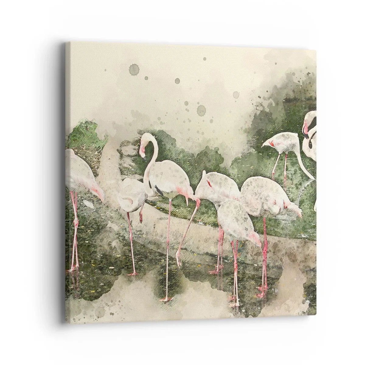 Cuadro sobre lienzo - Impresión de Imagen - Un sueño exótico - 40x40 cm