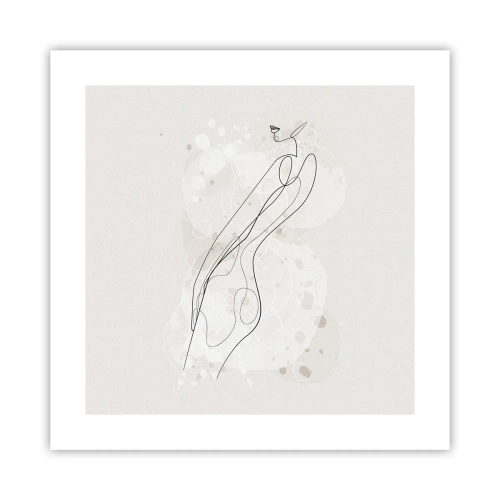 Póster - Una mirada no dice nada y al mismo tiempo lo dice todo - 40x40 cm