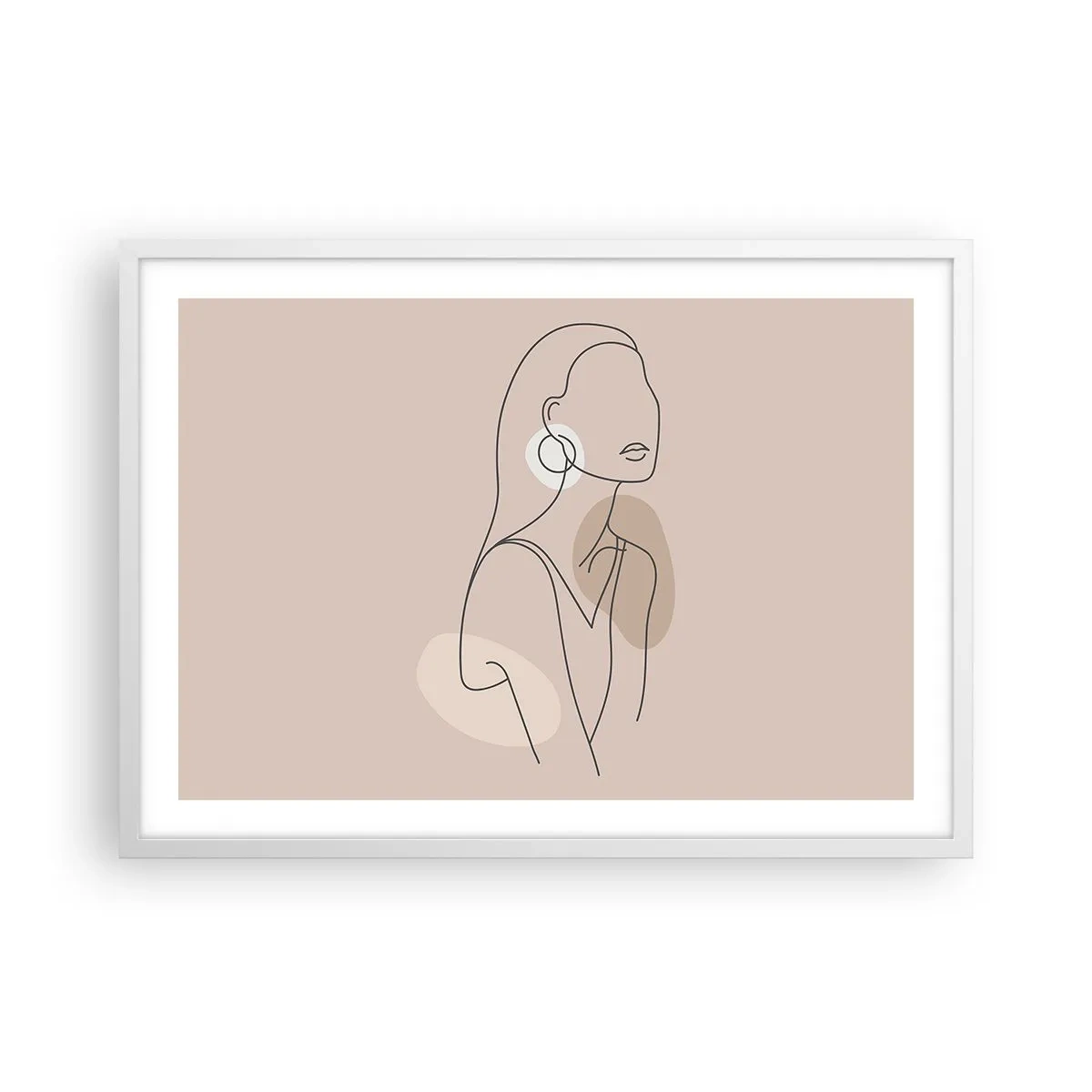 Póster en marco blanco - Un icono de la inocencia - 70x50 cm