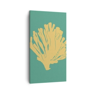 Cuadro sobre lienzo - Impresión de Imagen - Arbusto de un bosque submarino - 45x80 cm