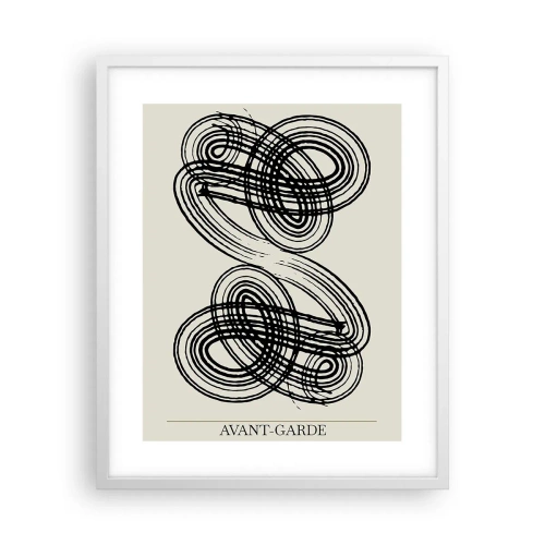 Póster en marco blanco - Salió espontáneamente - 40x50 cm