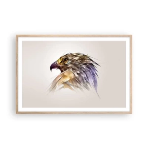 Póster en marco roble claro - Retrato de un guerrero - 91x61 cm