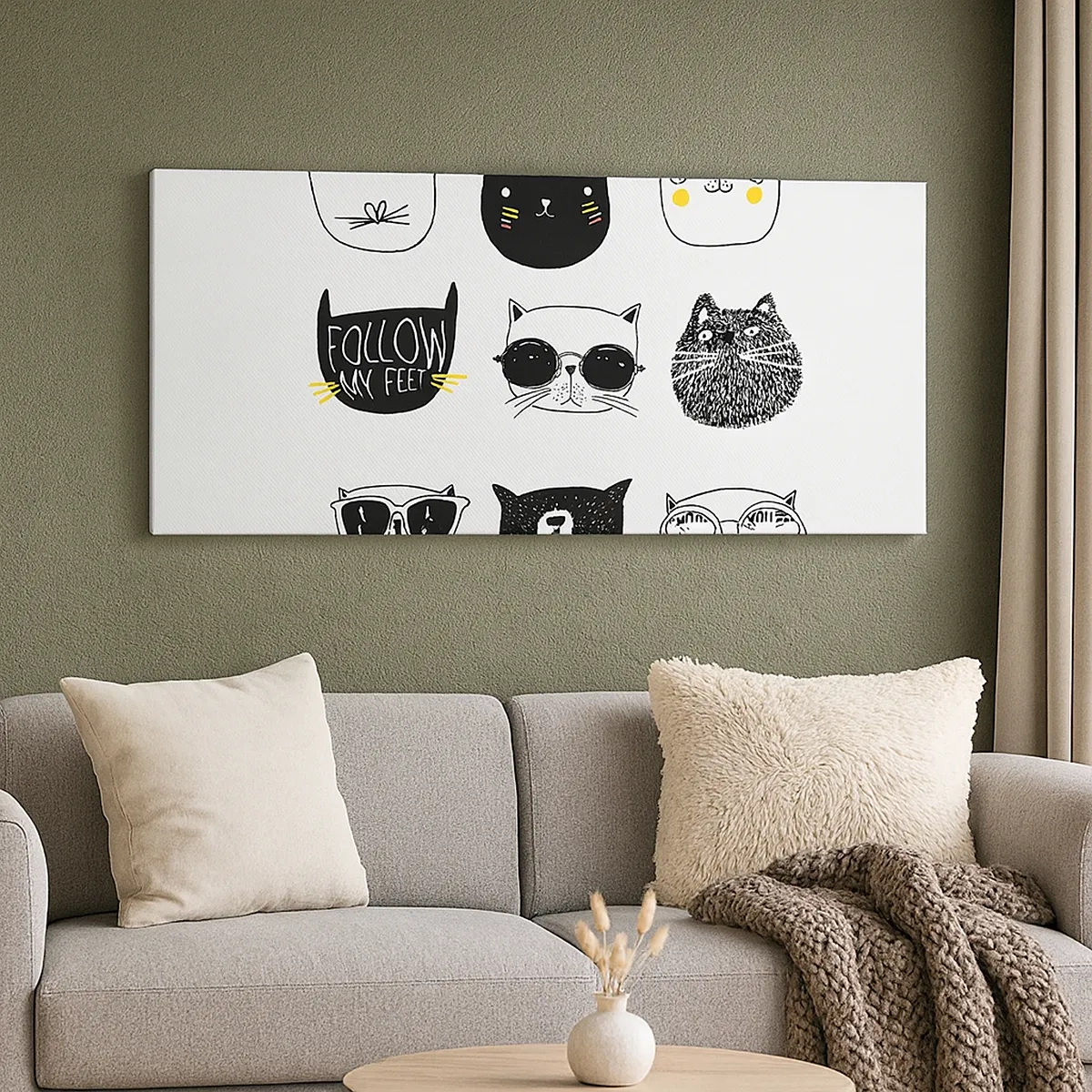 Cuadro sobre lienzo - Impresión de Imagen - Cada uno diferente - 30x30 cm