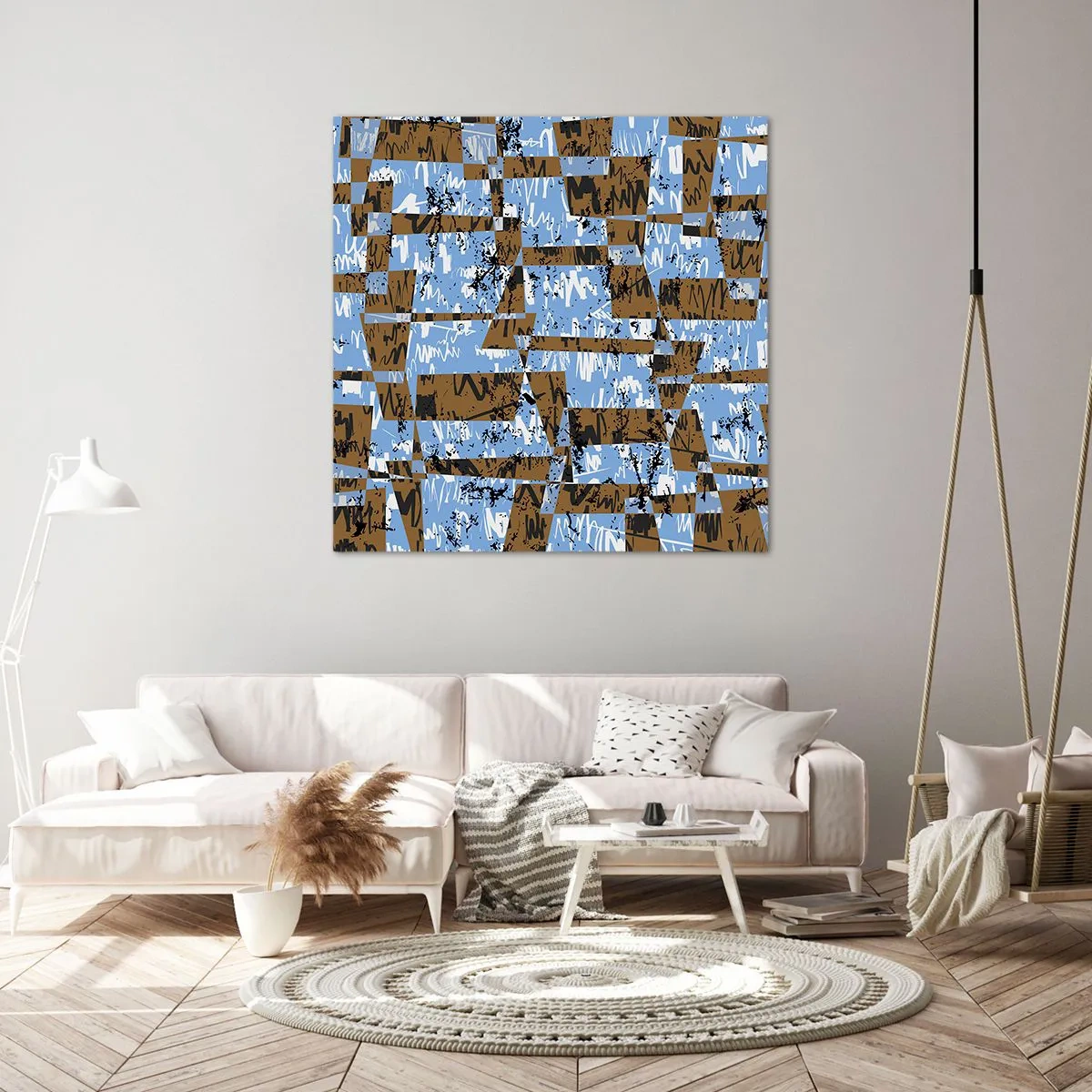 Cuadro sobre lienzo - Impresión de Imagen - Un recorte del desierto - 40x40 cm