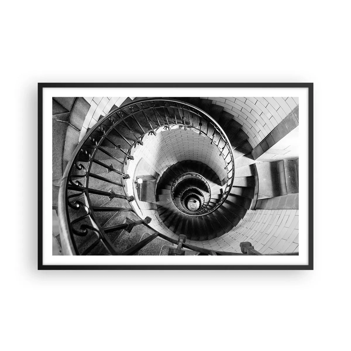 Póster en marco negro - Cada vez más alto - 91x61 cm
