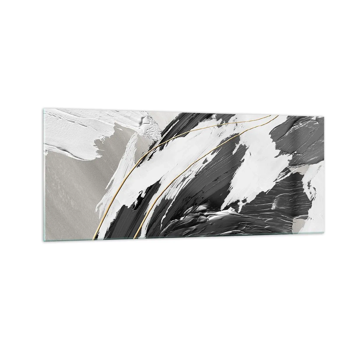 Cuadro sobre vidrio - Impresiones sobre Vidrio - Abstracción con estilo - 100x40 cm