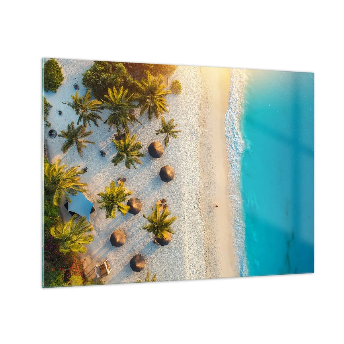 Cuadro sobre vidrio - Impresiones sobre Vidrio - Bienvenidos al paraíso - 70x50 cm