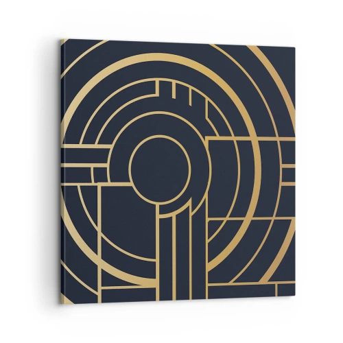 Cuadro sobre lienzo - Impresión de Imagen - Giro de los elementos - 60x60 cm