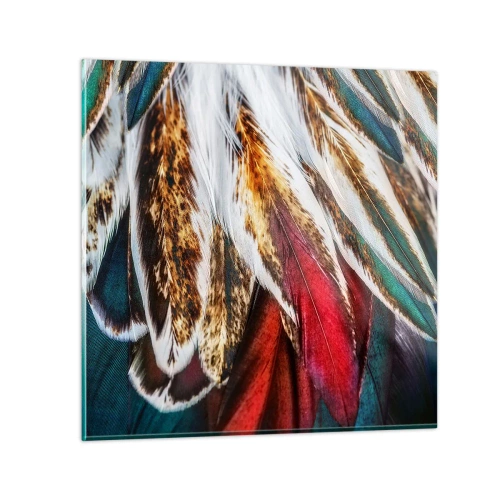 Cuadro sobre vidrio - Impresiones sobre Vidrio - Los misterios del vuelo - 30x30 cm