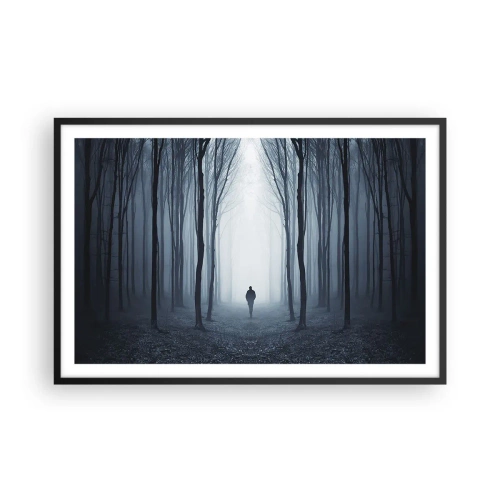 Póster en marco negro - Alto y claro - 91x61 cm