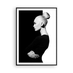Póster en marco negro - Simplemente femenina - 70x100 cm