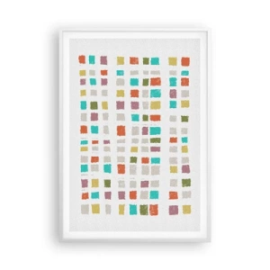 Póster en marco blanco - Juego desconocido - 70x100 cm