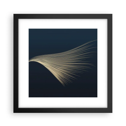 Póster en marco negro - Como el cabello de un ángel - 30x30 cm