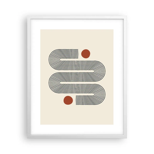 Póster en marco blanco - De principio a fin - 40x50 cm