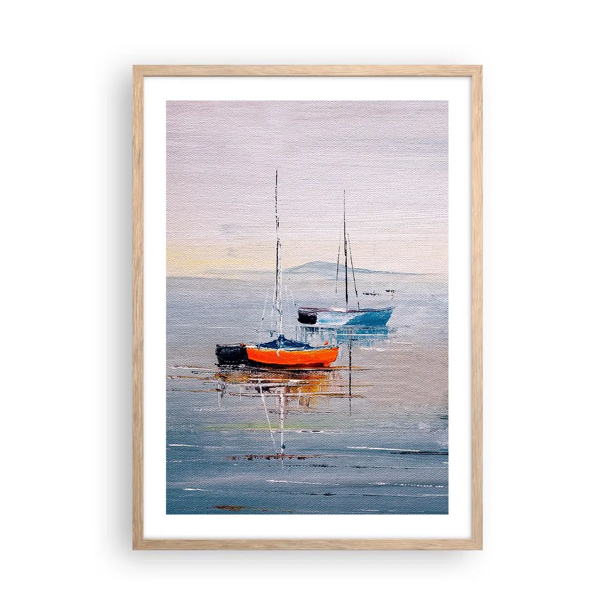 Póster en marco roble claro - Un más que merecido descanso - 50x70 cm