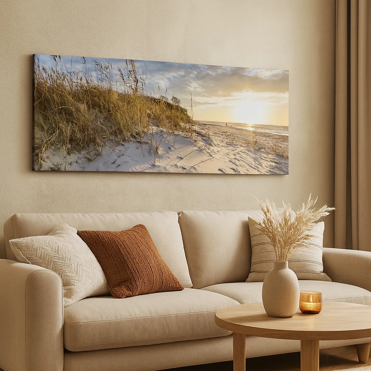 Cuadro sobre lienzo - Impresión de Imagen - Invitación a un paseo - 30x30 cm