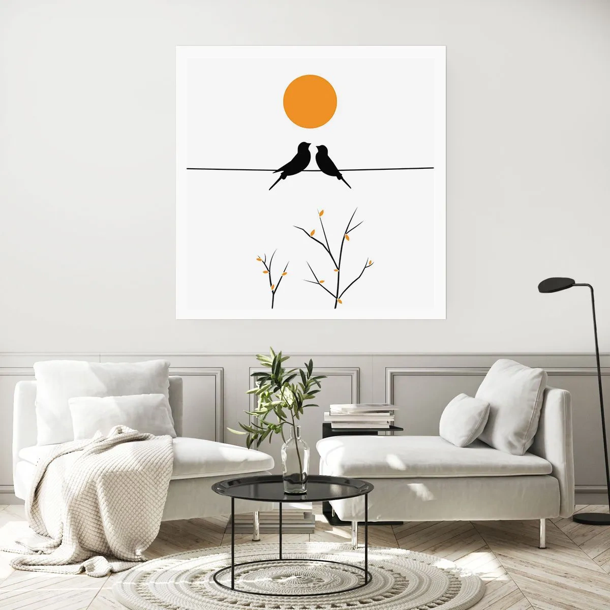 Póster - Noche de ruiseñores - 60x60 cm