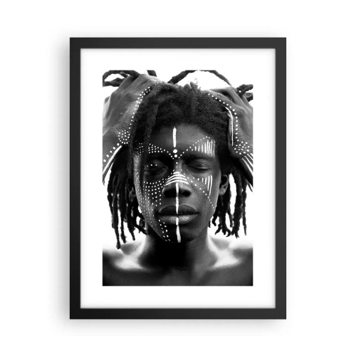 Póster en marco negro - ¿Dónde estás? - 30x40 cm