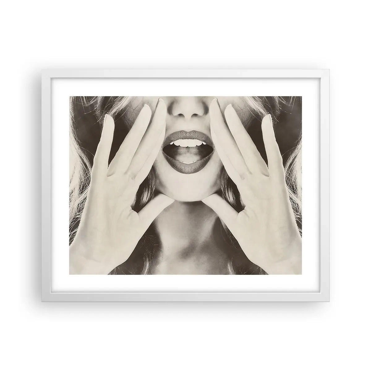 Póster en marco blanco - ¡Ya estoy en camino! - 50x40 cm