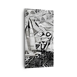 Cuadro sobre lienzo - Impresión de Imagen - Entre las olas - 65x120 cm