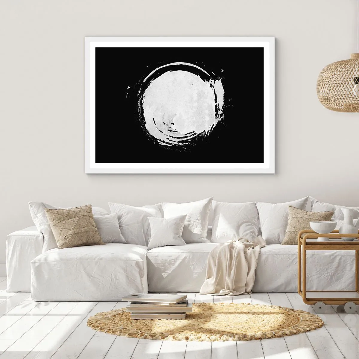 Póster en marco blanco - La buena salida - 100x70 cm