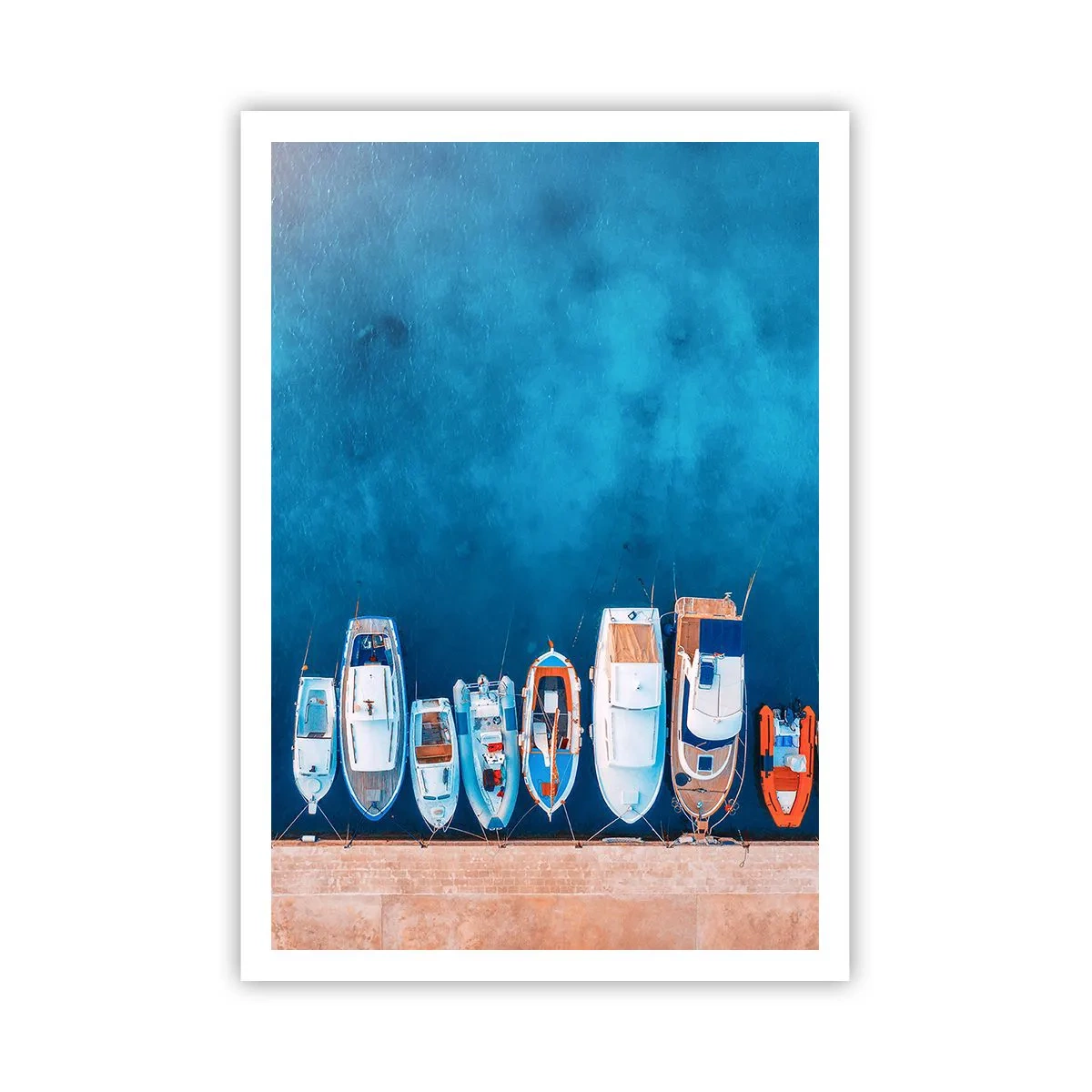 Póster - En fila y a la espera - 70x100 cm