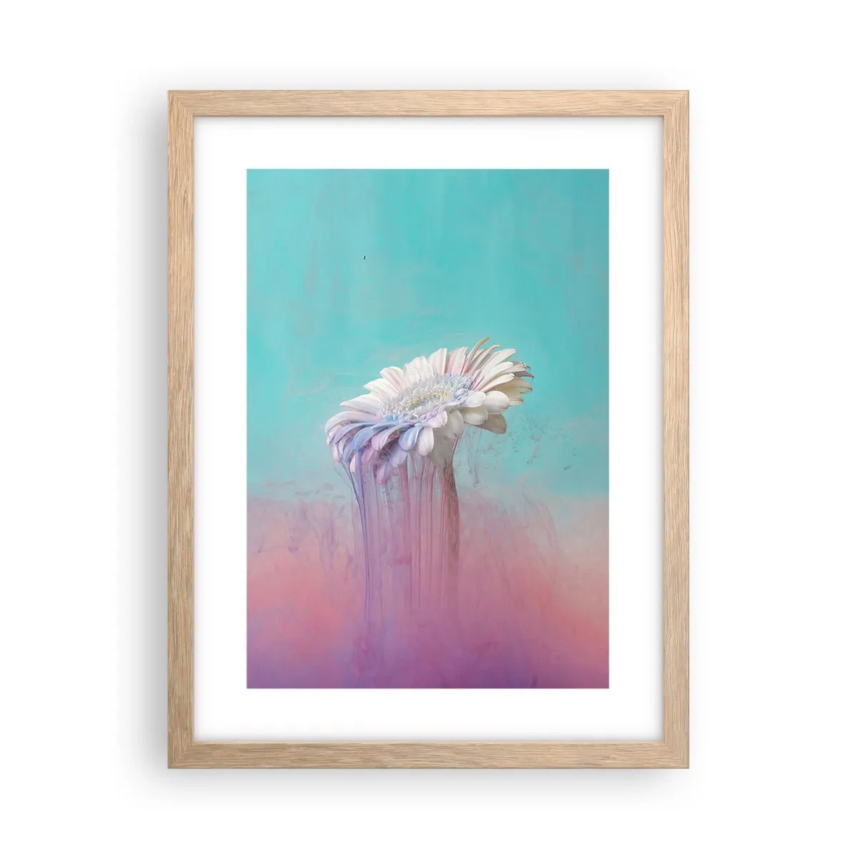 Póster en marco roble claro - El inframundo de las flores - 30x40 cm