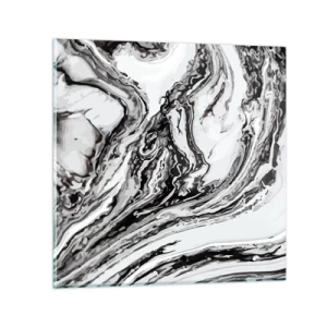 Cuadro sobre vidrio - Impresiones sobre Vidrio - Al principio existía el caos - 50x50 cm