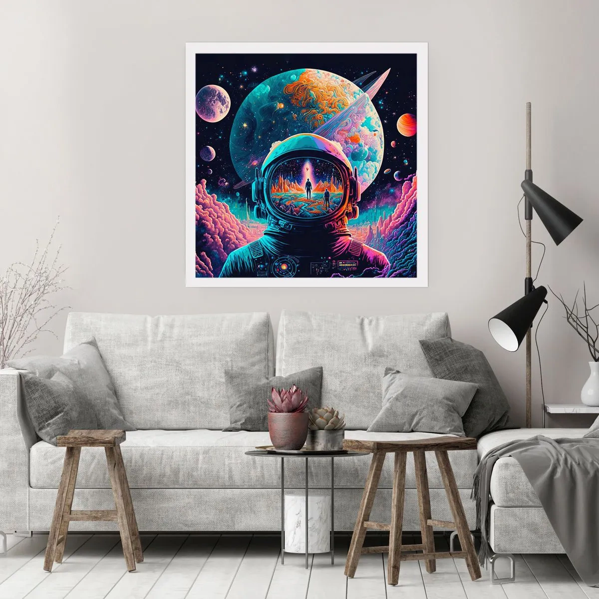 Póster - Sueños de niño - 40x40 cm