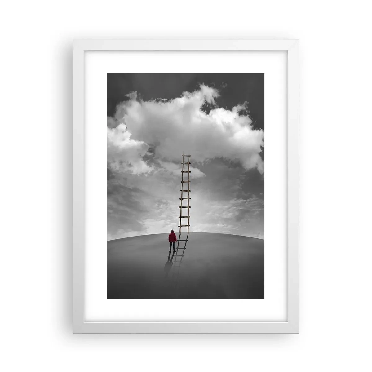 Póster en marco blanco - Todo es posible - 30x40 cm