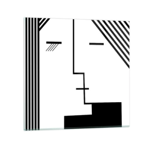 Cuadro sobre vidrio - Impresiones sobre Vidrio - Solo un beso - 30x30 cm