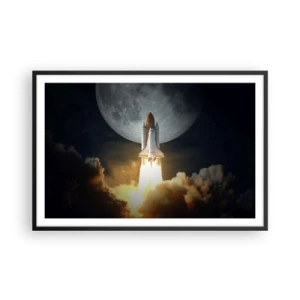 Póster en marco negro - El comienzo de una aventura sobrenatural - 91x61 cm