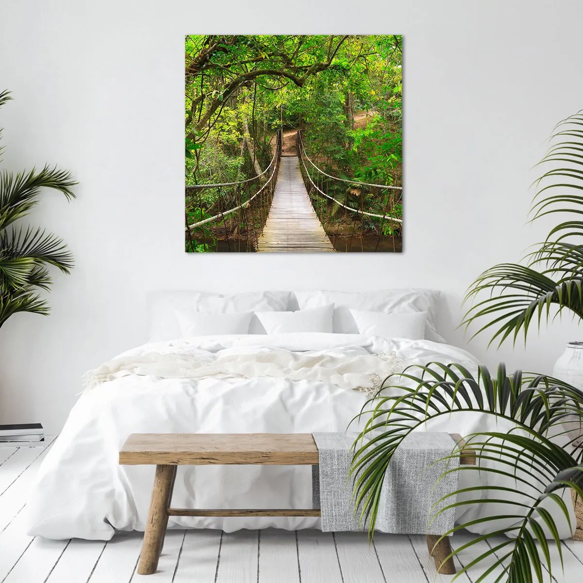 Cuadro sobre lienzo - Impresión de Imagen - Porque la vid crece en el jardín - 70x70 cm