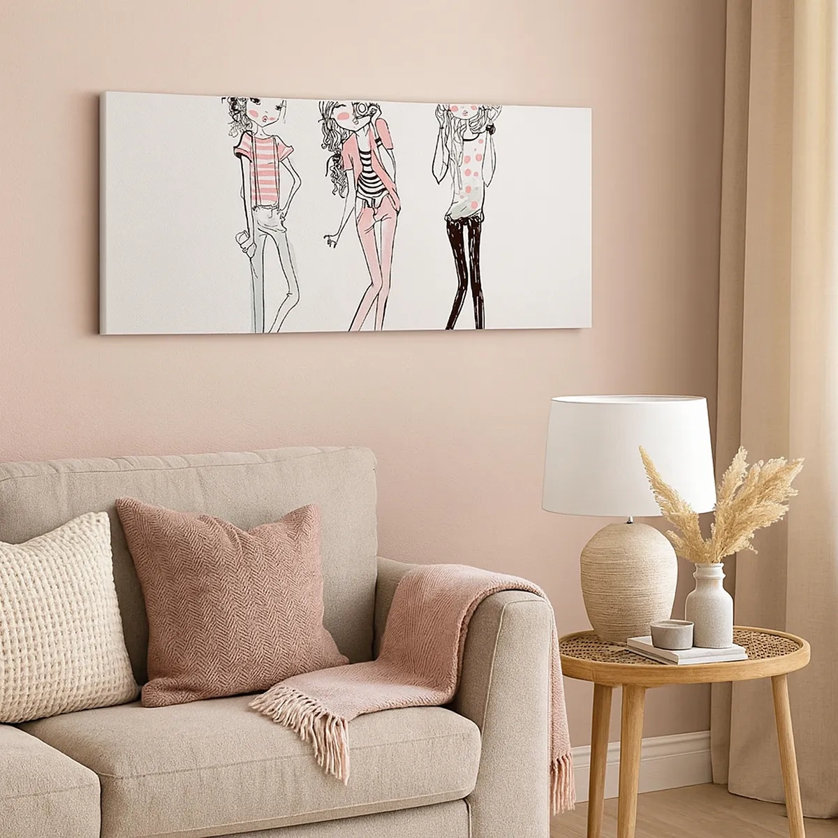 Cuadro sobre lienzo - Impresión de Imagen - Es día de chicas - 30x30 cm